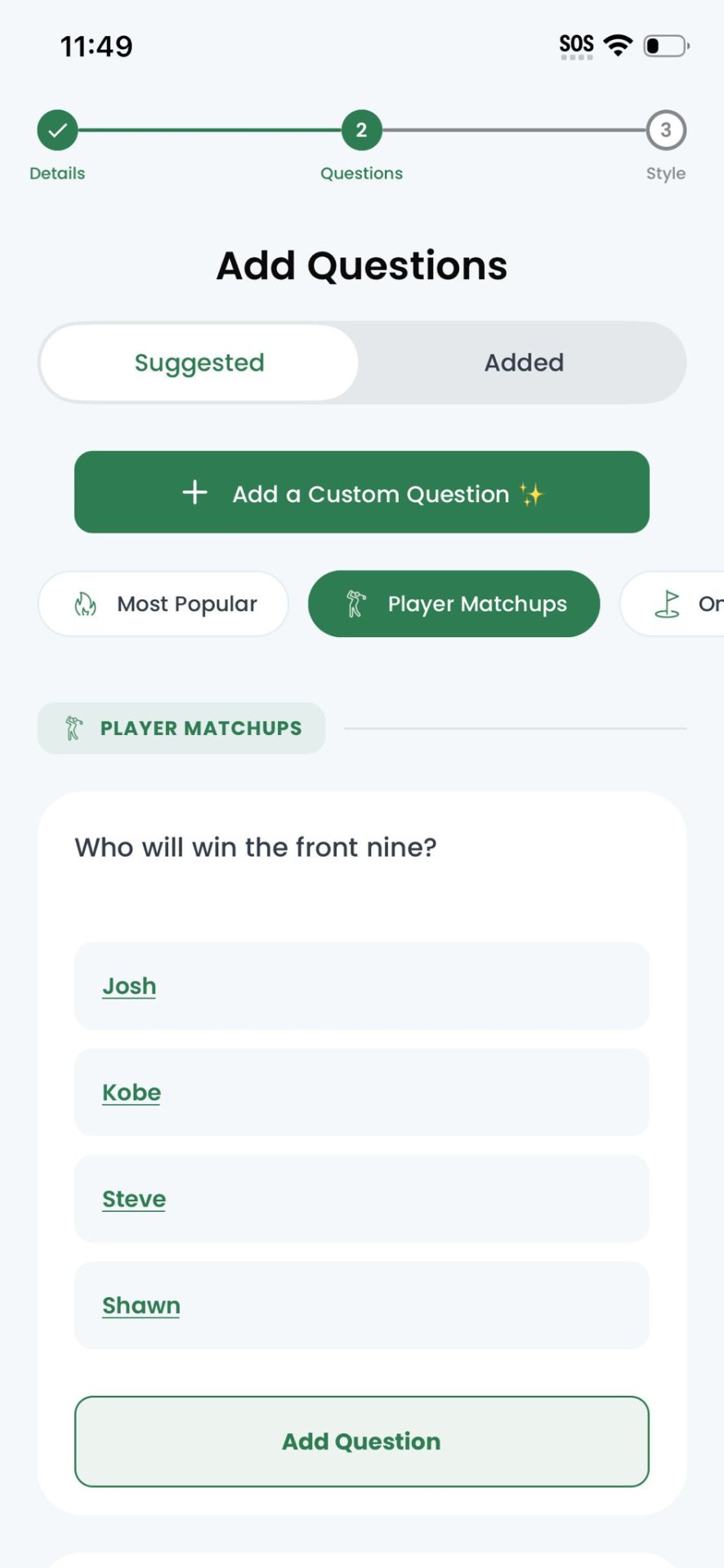 Add Your Questions